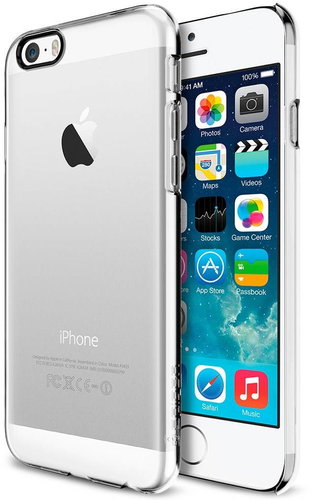 SPIGEN Thin Fit Crystal Clear iPhone 6 - Phone Cover - Main image