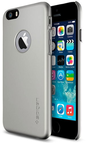 SPIGEN Thin Fit A Satin Silver - Phone Cover - Main image