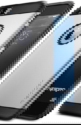  SPIGEN Slim Satin Silver Armor  - Phone Cover - Main image