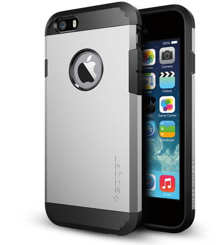  SPIGEN Tough Armor Satin Silver  - Phone Cover - Main image
