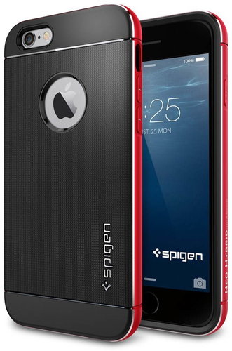  SPIGEN Neo Hybrid Metal Red  - Phone Cover - Main image