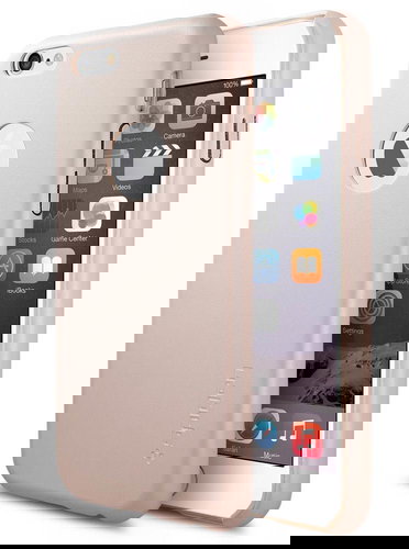 SPIGEN Leather Fit Soft Pink - Phone Cover - Main image