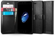Spigen Geldbörse mit dem schwarzen iPhone 7 - Handyhülle