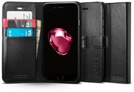 Spigen Wallet S Black iPhone 7 Plus /8 Plus - Mobiltelefon tok