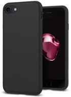 Spigen Liquid Crystal Matte Black iPhone SE 2022/SE 2020/7/ 8 - Kryt na mobil