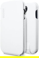 SPIGEN SGP Galaxy S4 Leather Case Argos White - Phone Cover