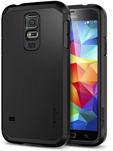 SPIGEN Tough Armor Smooth Black - Phone Cover - Main image
