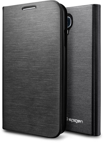 SPIGEN SGP Case Slim Wallet Metallic Black  - Phone Cover - Main image