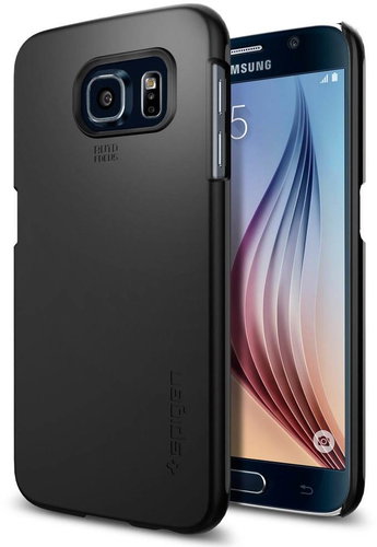 SPIGEN Thin Fit Smooth Black - Phone Cover - Main image
