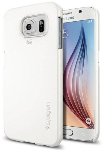 SPIGEN Thin White Smooth Fit - Phone Cover - Main image