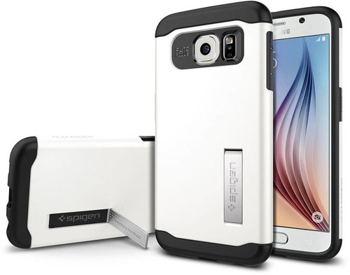 SPIGEN Slim Armor Shimmery White - Phone Cover - Main image