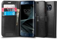SPIGEN Wallet S Black Samsung Galaxy S7 Edge - Puzdro na mobil