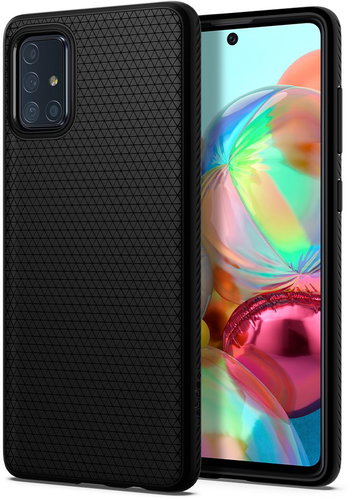 Spigen Liquid Air Black Samsung Galaxy A71 - Phone Cover - Main image