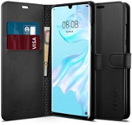 Spigen Wallet with Saffiano Black Huawei P30 Pro - Phone Cover