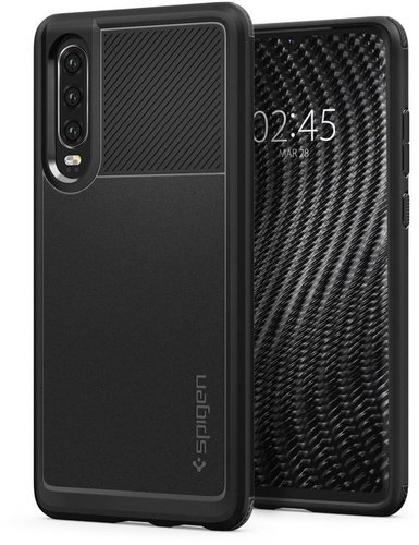Spigen Rugged Armor Black Huawei P30 - Phone Cover - Main image