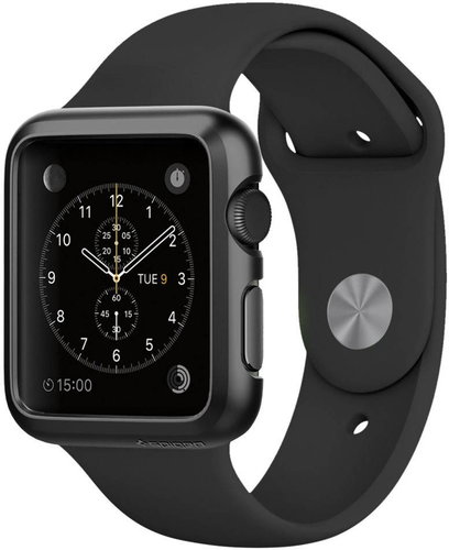 SPIGEN Thin Fit Black (42mm) Main image SPIGEN Thin Fit Black (42mm) - Protective Case - Main image