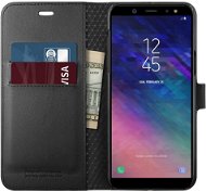 Spigen Wallet S Black Samsung Galaxy A6 - Puzdro na mobil