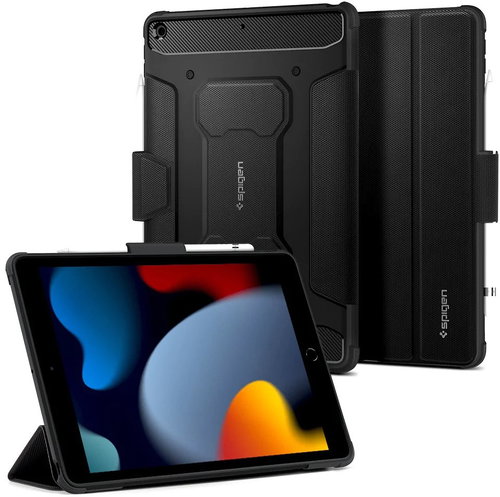 Spigen Rugged Armor Pro Black iPad 10.2" 2021 / 2020 / 2019 - Tablet-Hülle - Hauptbild