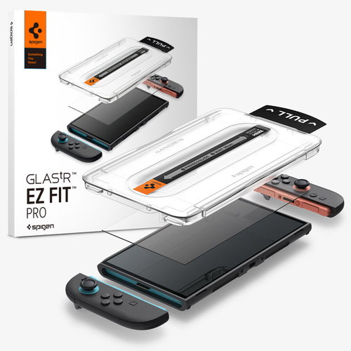 Spigen Glass tR EZ Fit Pro 2 Pack Nintendo Switch 2 - Glass Screen Protector - Main image