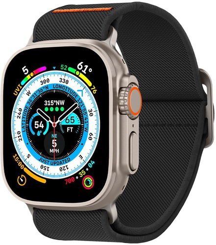 Spigen Lite Fit Ultra Black Apple Watch 49mm/45mm/44mm/42mm - Řemínek - Hlavní obrázek