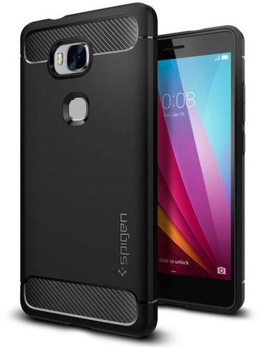 Spigen Rugged Armor Black Honor 5X - Phone Cover - Main image
