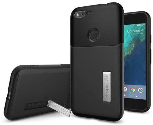 Spigen Slim Armour Black Google Pixel - Phone Cover - Main image