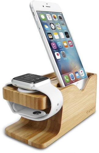 Spigen S370 Stand Apple Watch + iPhone - Phone holder - Main image