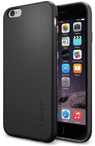 Spigen Liquid Air Black iPhone 6s/6 - Phone Cover - Main image
