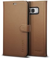 Spigen Wallet S Brown Samsung Galaxy S8+ - Puzdro na mobil