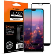 Spigen Glass FC Black Huawei P20 - Ochranné sklo