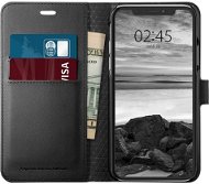 Spigen Wallet S Black iPhone XS/X - Kryt na mobil