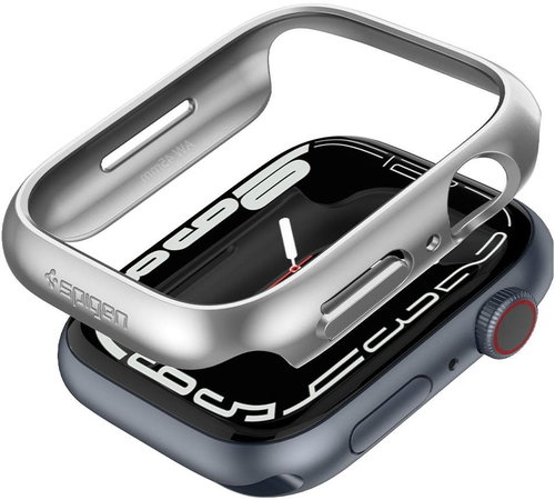 Spigen Thin Fit Graphite Apple Watch 8/7 45mm - Okosóra tok - Fő fotó
