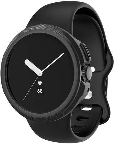 Spigen Liquid Air Matte Black Google Pixel Watch 2/1 - Protective Watch Cover - Main image