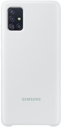 Samsung Silicone Back Case for Galaxy A51 White - Phone Cover - Main image