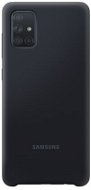 Samsung Silikónový zadný kryt pre Galaxy A71 čierny - Kryt na mobil