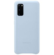 Samsung Kožený zadný kryt pre Galaxy S20 modrý - Kryt na mobil