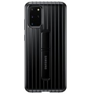 Samsung  Tvrdený ochranný zadný kryt so stojanom pre Galaxy S20+ čierny - Kryt na mobil