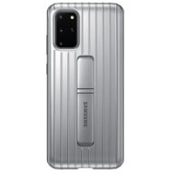 Samsung  Tvrzený ochranný zadní kryt se stojánkem pro Galaxy S20+ stříbrný - Kryt na mobil