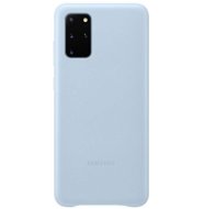 Samsung Galaxy S20+ kék bőr tok - Telefon tok