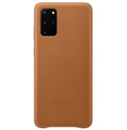 Samsung Galaxy S20+ barna bőr tok - Telefon tok