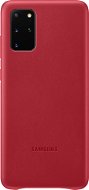 Samsung Galaxy S20+ piros bőr tok - Telefon tok