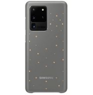 Samsung hátsó tok LED fénnyel - Galaxy S20 Ultra szürke színű készülékekhez - Telefon tok