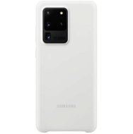 Samsung Silikónový zadný kryt pre Galaxy S20 Ultra biely - Kryt na mobil