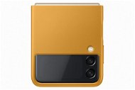 Samsung kožený zadný kryt na Galaxy Z Flip3 mustard - Kryt na mobil