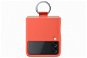 Samsung Silicone Cover with Finger Holder for Galaxy Z Flip3 Coral - Phone Cover