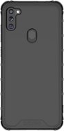Samsung Galaxy M11 Semi-Transparent Back Cover, Black - Phone Cover