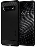Spigen Rugged Armor Samsung Galaxy S10+ fekete tok - Telefon tok