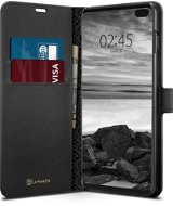 Spigen La Manon Wallet Black Samsung Galaxy S10+ - Kryt na mobil