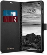 Spigen La Manon Wallet Black Samsung Galaxy S10 - Kryt na mobil