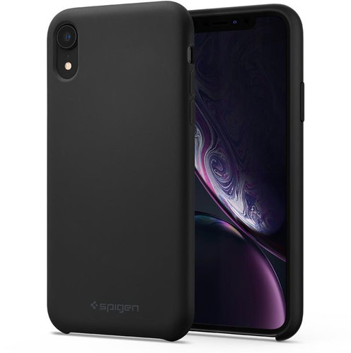 Spigen Silicone Fit Black iPhone XR - Phone Cover - Main image